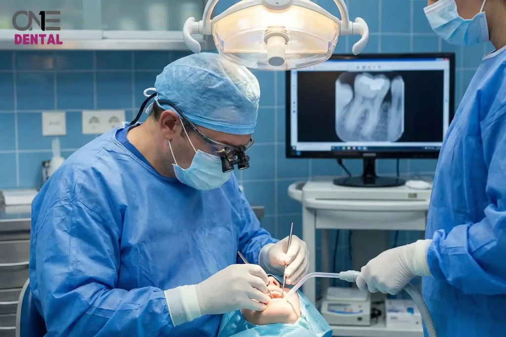 מרפאת ONE DENTAL רופא מבצע עקירת שיני בינה כלואות