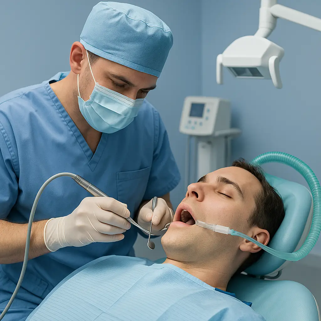 עקירת שיניים בהרדמה מלאה במרפאת שיניים One Dental